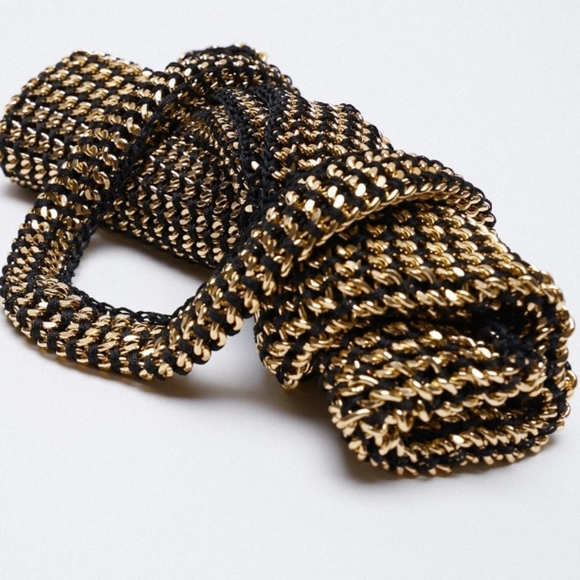 HARD TO FIND Zara gold chain bag - Picture 4 of 10